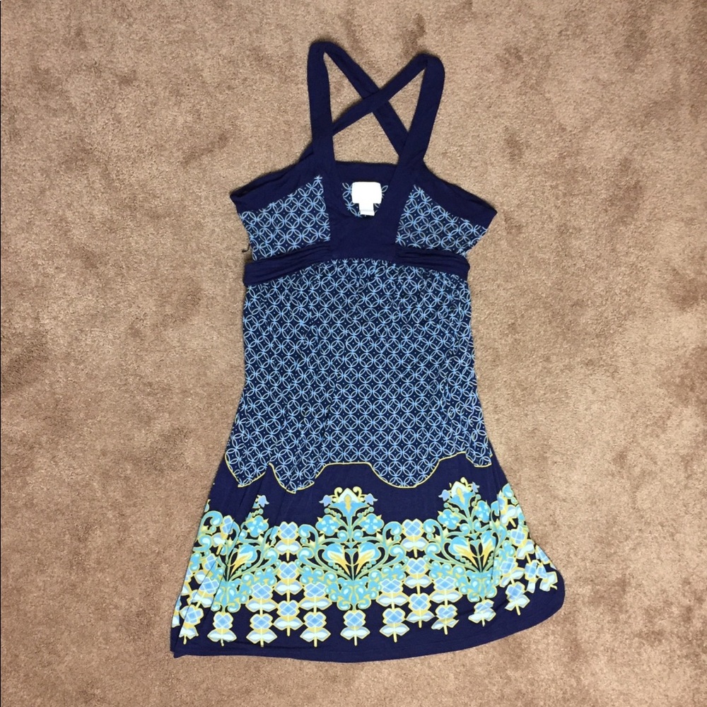 Anthropologie Deletta Tie Back Dress Soft
